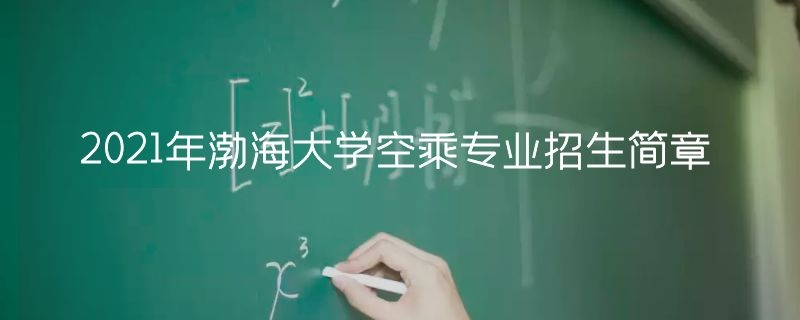 渤海大學繼續(xù)教育學院2021年航空服務專業(yè)職業(yè)教育招生簡章